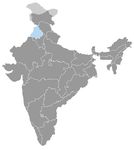 Inde • |1600/1947| • dynastie Phulkian: carte